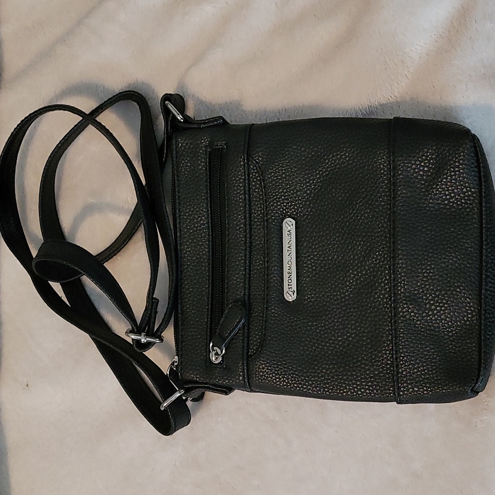 Stone Mountain Pebble Leather Crossbody Bag